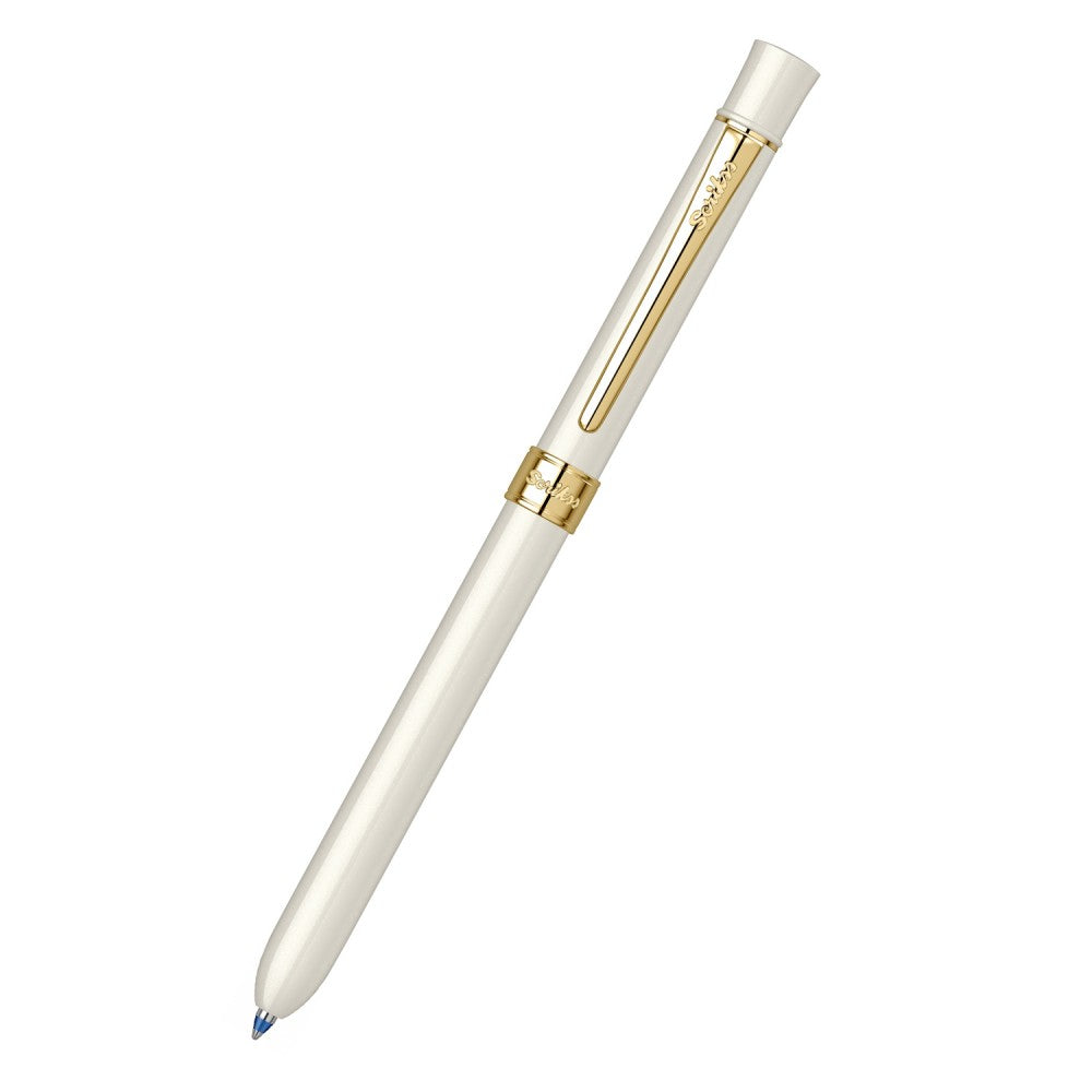 Scrikss Trio 93 Multi Function Pen - Ivory Gold GT
