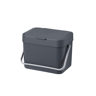 Litem Hanging Food Waste Bin with Basket - Dark Grey
