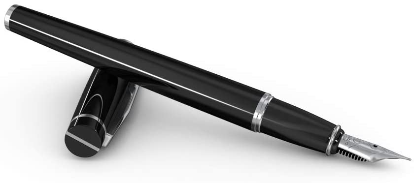 Scrikss Honour 38 Medium nib Fountain Pen - Glossy Black