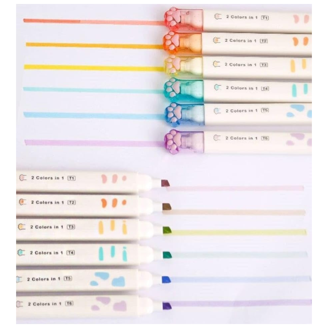 Kitty Paw Dual Sided Pastel Highlighter