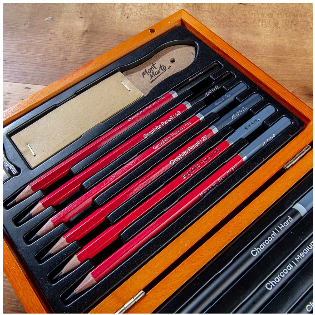 Mont Marte Sketching Set - Wooden Box