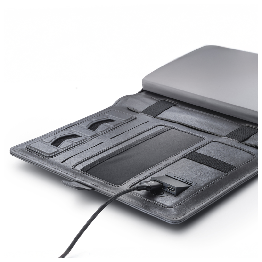 Sheaffer Superbook 1200mAh Powerbank Organizer - Grey (with pendrive)
