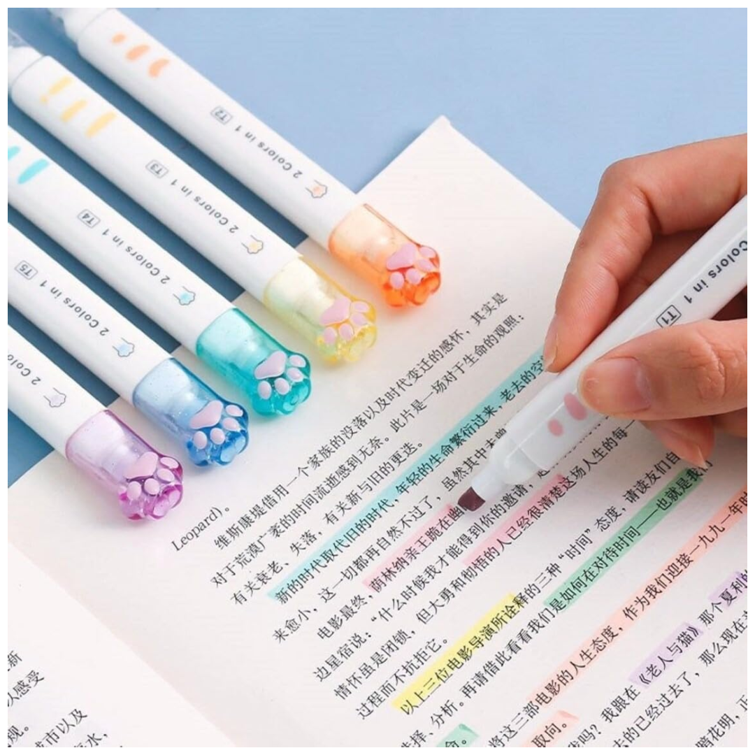 Kitty Paw Dual Sided Pastel Highlighter