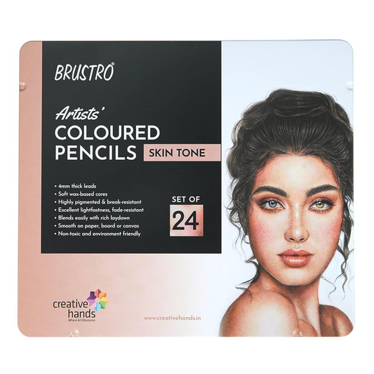 Brustro Skin Tone Colour Pencil - 24 Shades Set
