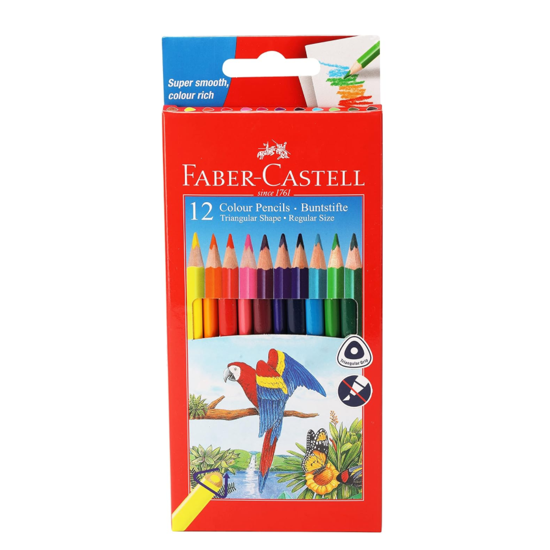 Faber Castell Color Pencils - 12 Shades Pack