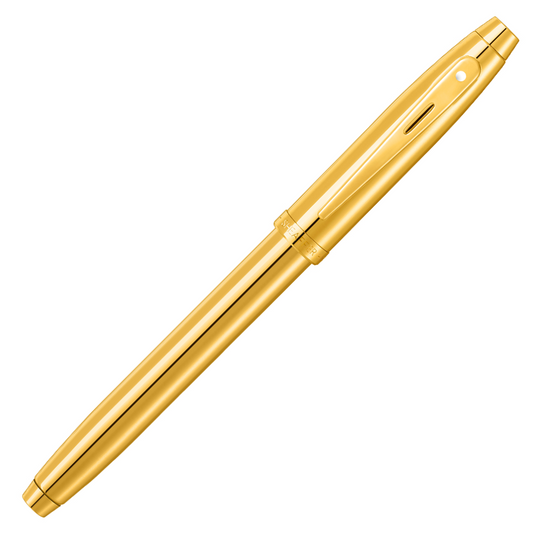 Sheaffer 100 Glossy PVD Gold Roller Pen