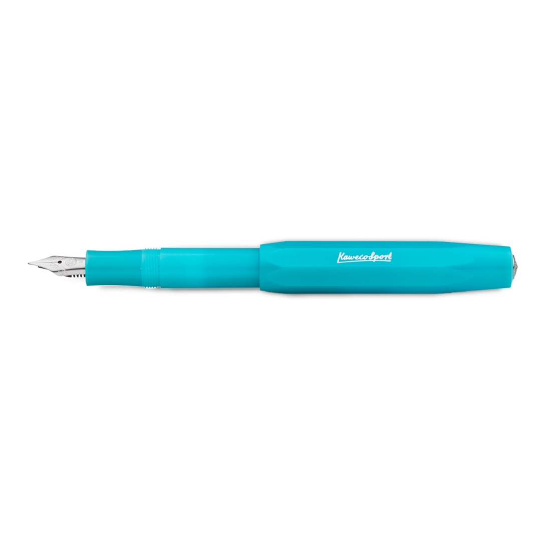 Kaweco Frosted Sport Light Blueberry Fountain Pen (With Clip)