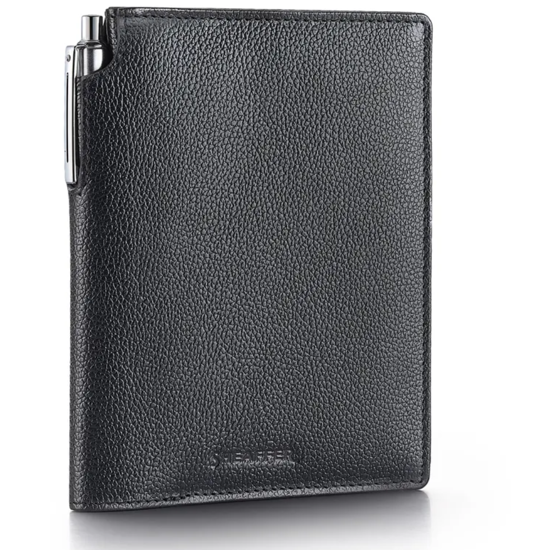Sheaffer Gift Set Sentinel Ballpoint Pen with Leather Passport Holder