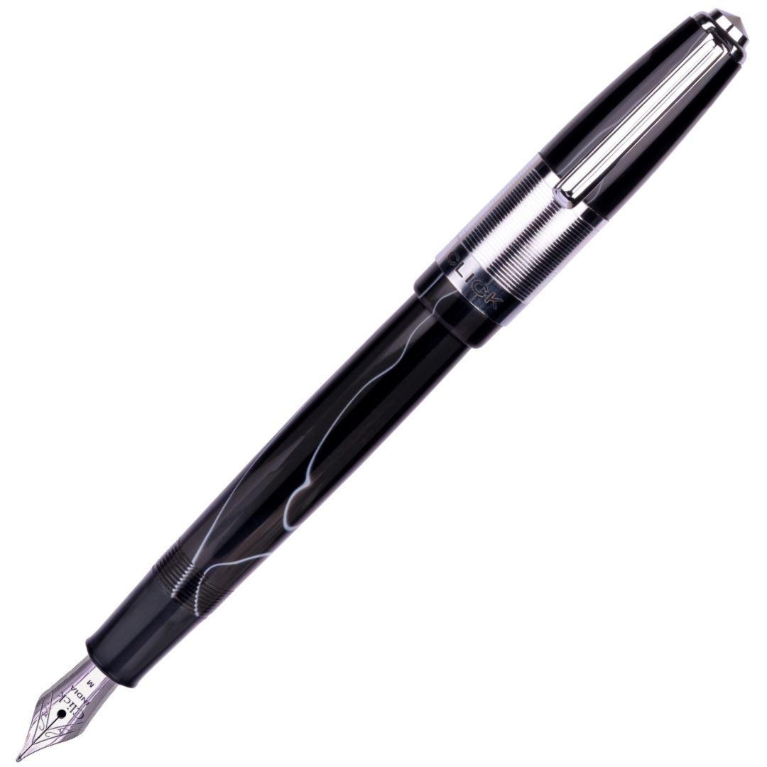 Click Retro Acrylic Fountain Pen Black