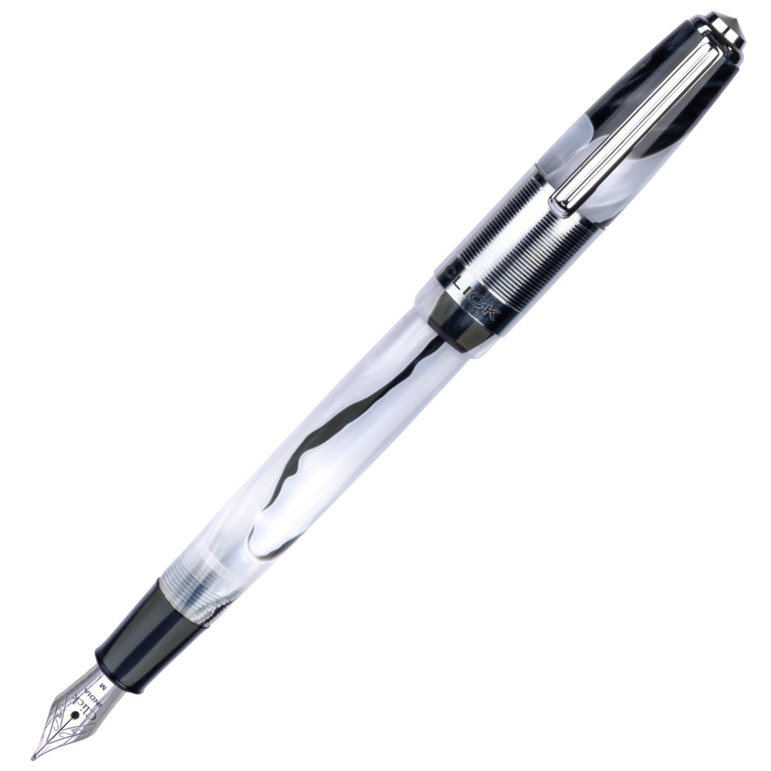 Click Retro Acrylic Fountain Pen White