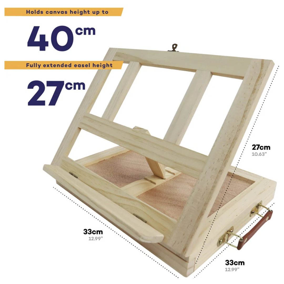 Mont Marte Tabletop Easel with Drawer (Wooden)