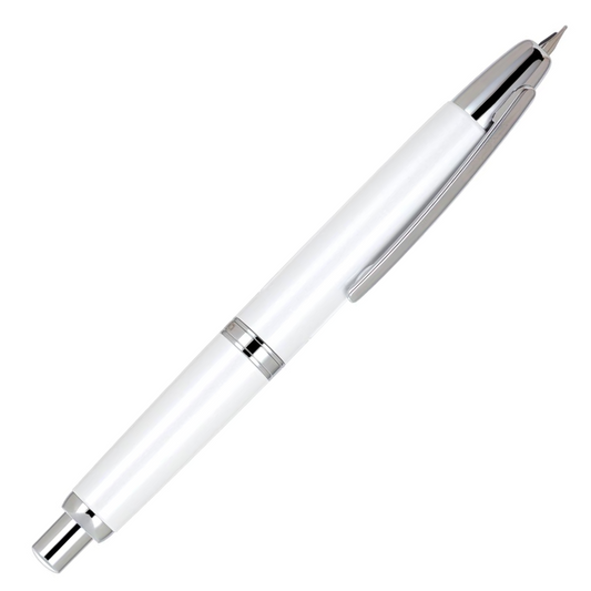 Jinhao Capless Clicking Fountain Pen White (With Ink Bottle)