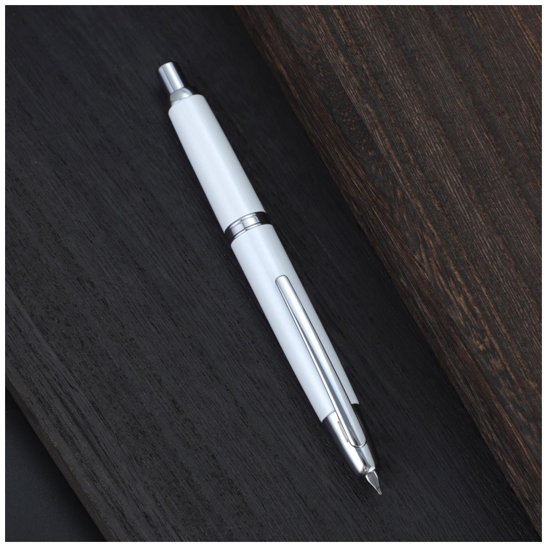 Jinhao Capless Clicking Fountain Pen White (With Ink Bottle)