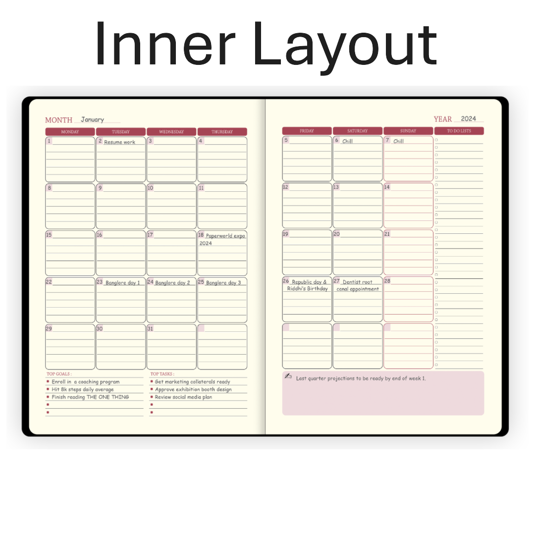 Scholar Daily Planner - Type 04