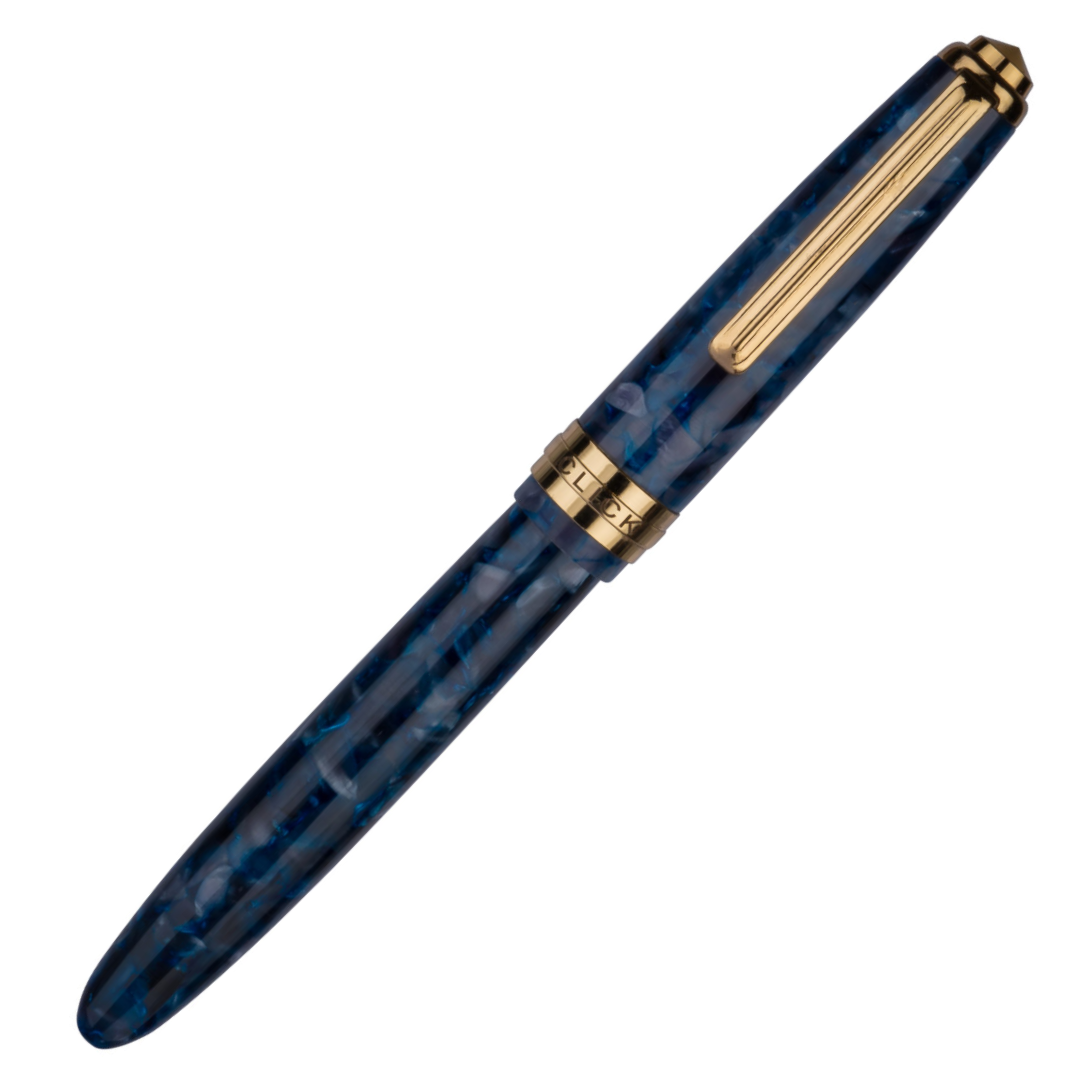 Click Falcon Premium Acrylic Fountain Pen Flashy Blue