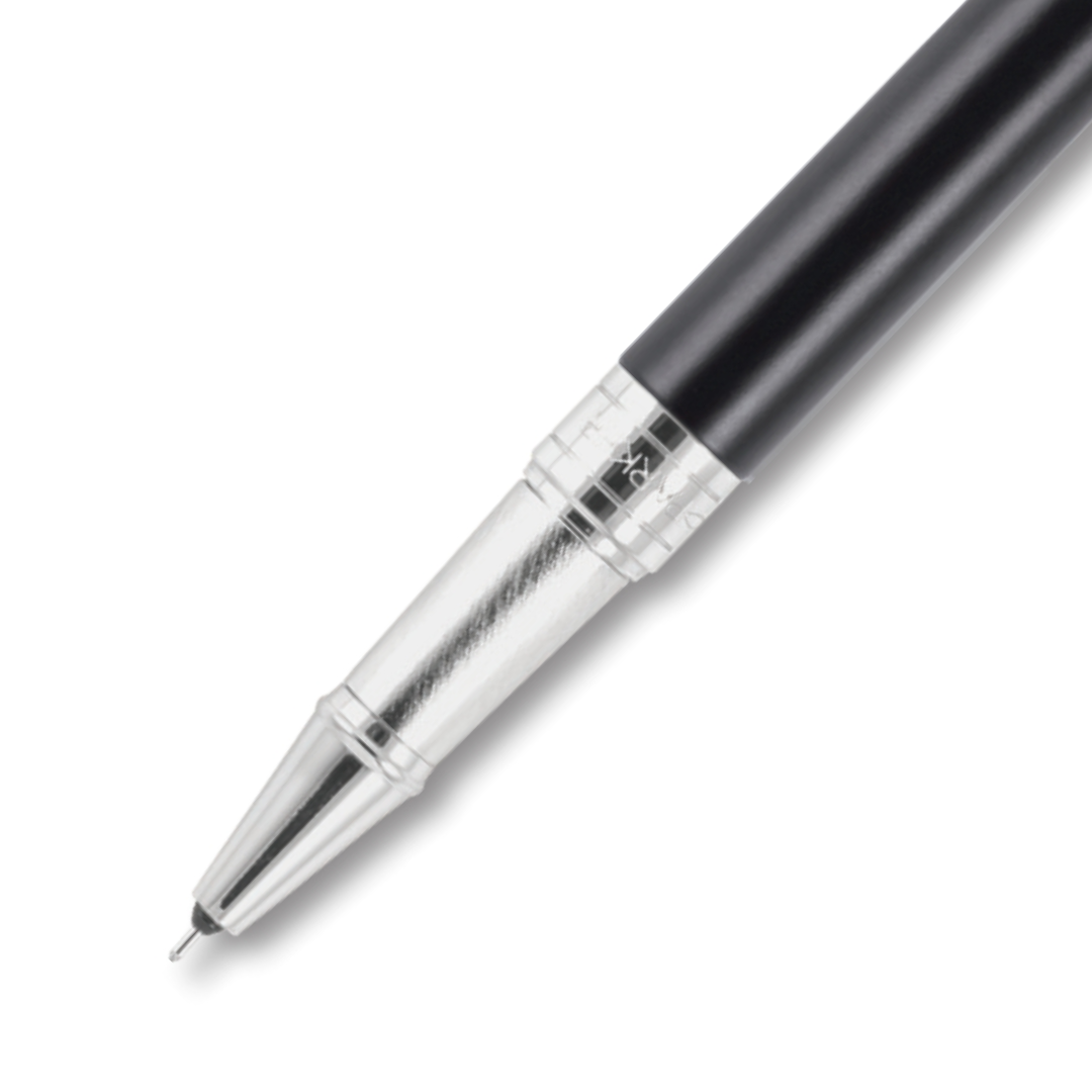 Parker Aster Matt Black Chrome Trim Roller Pen