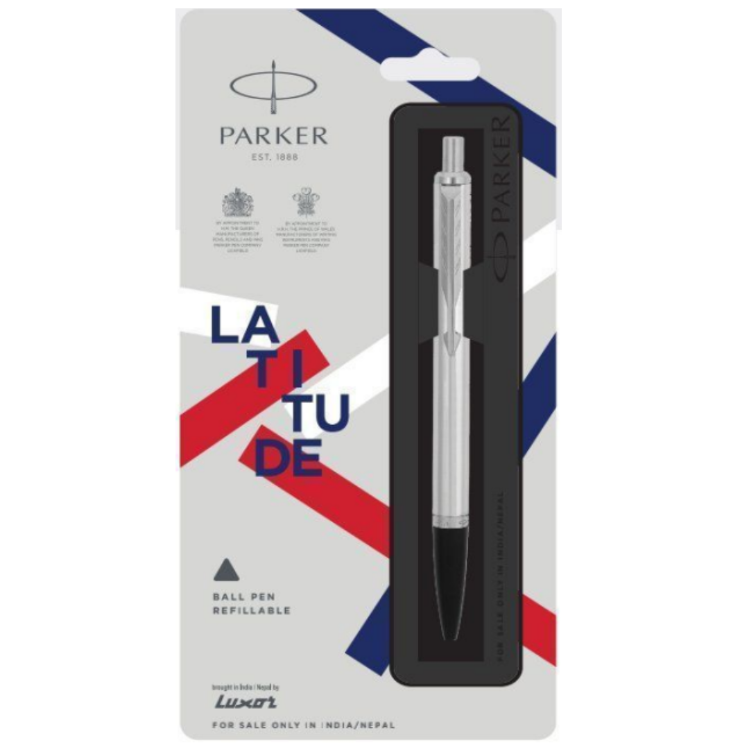 Parker Latitude Ball Pen - Shiny Chrome CT