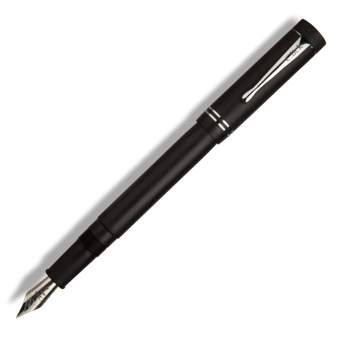Click Renaissance Fountain Pen Ebonite Carbon Black CT