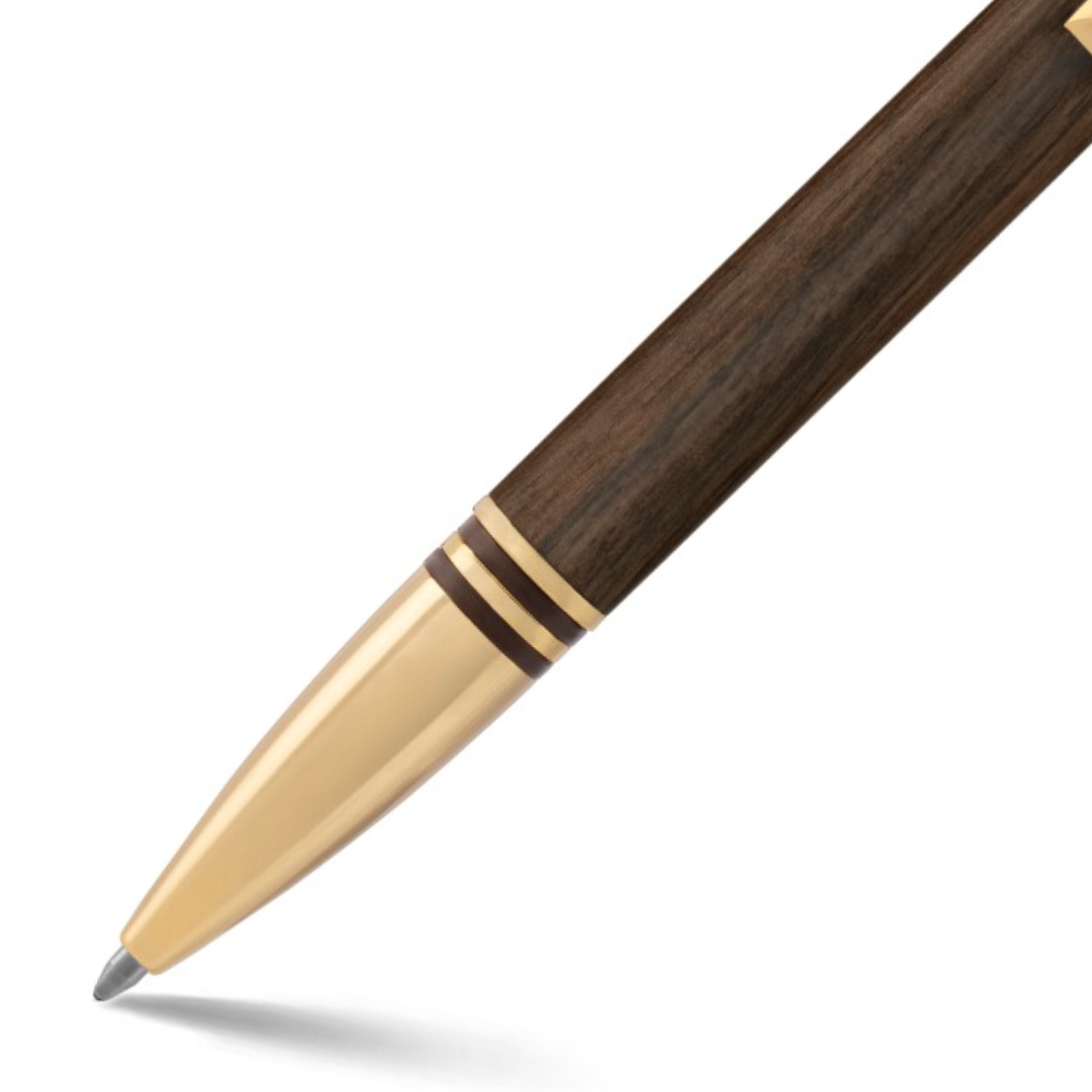 Lapis Bard Contemporary Torque Hickory Ball Pen (Also Convertible to Pencil)