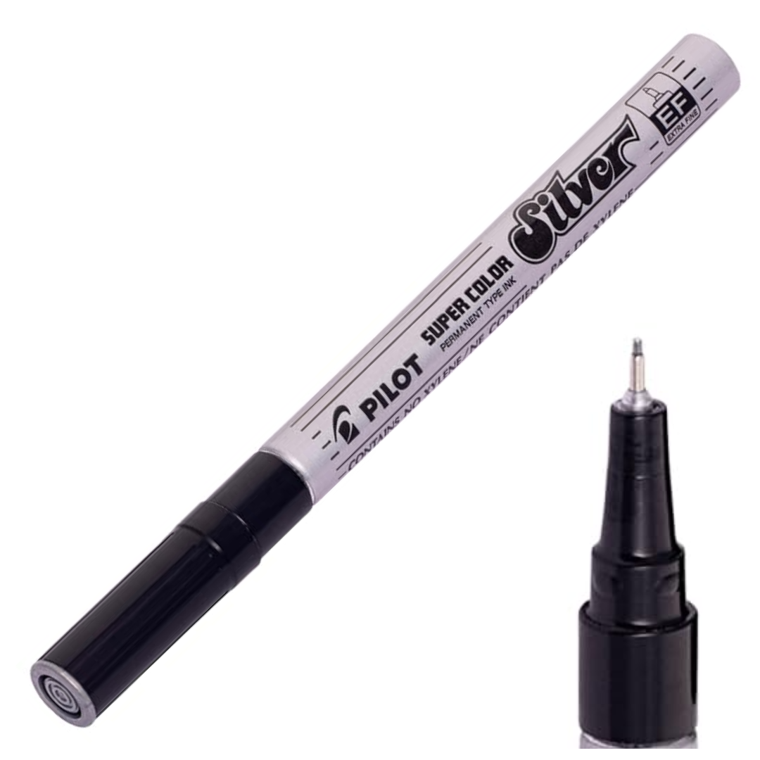 Pilot Extra Fine Permanent Marker - Silver