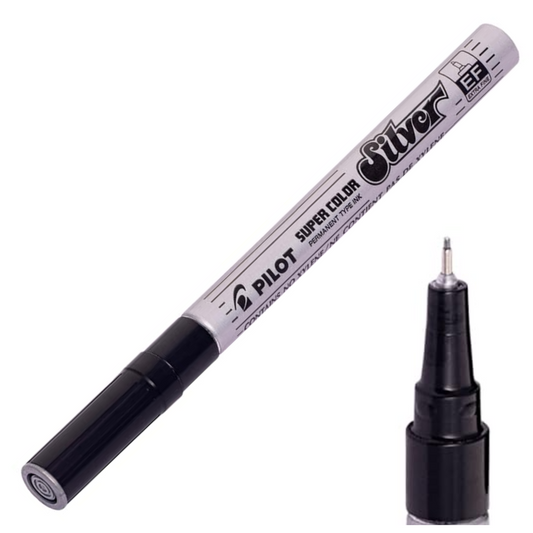 Pilot Extra Fine Permanent Marker - Silver