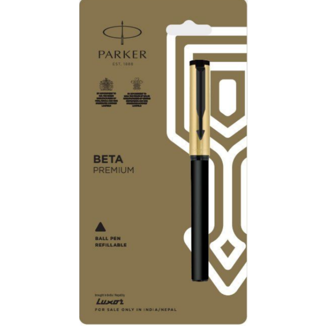 Parker Beta Premium Ball Pen - Black Gold