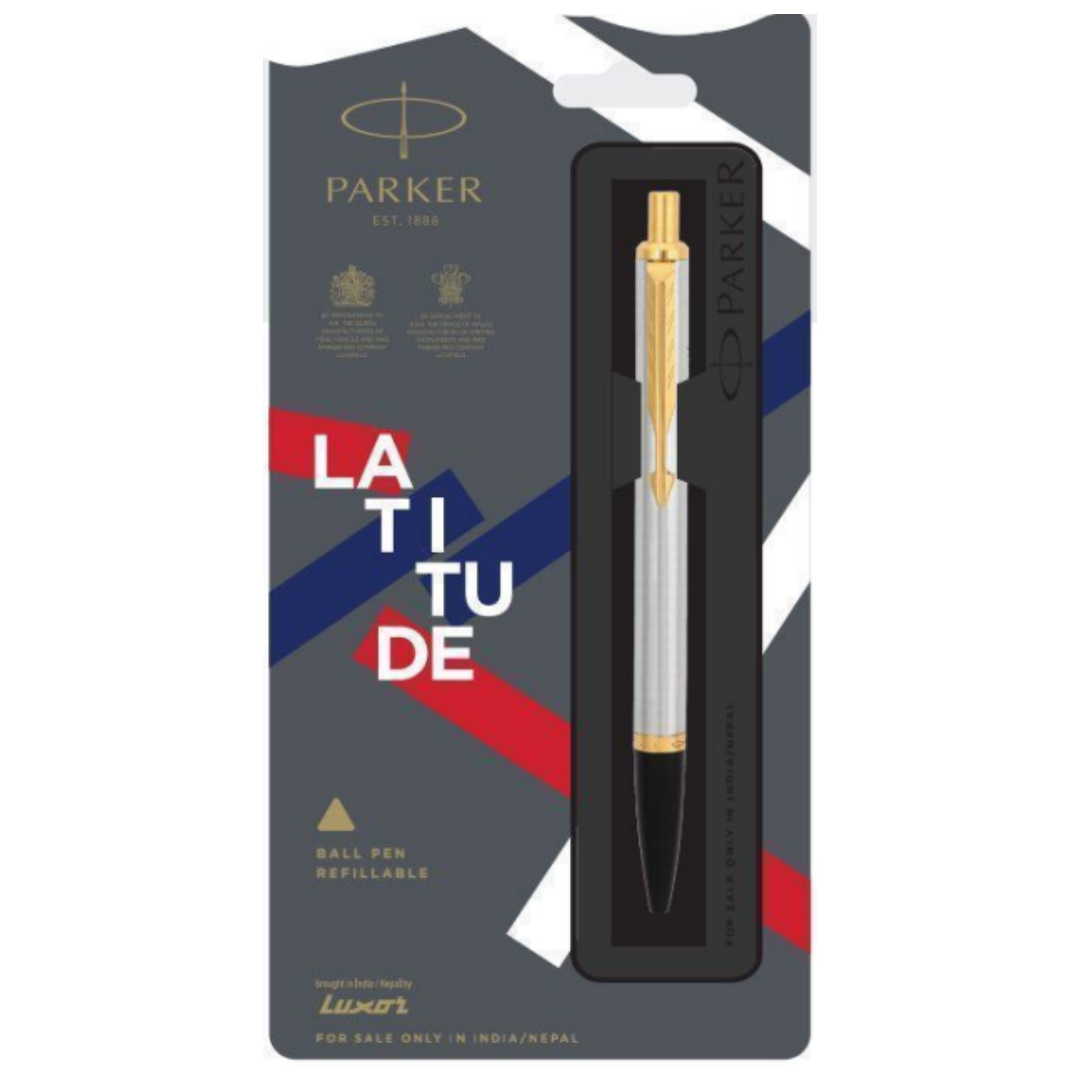 Parker Latitude Ball Pen - Shiny Chrome GT