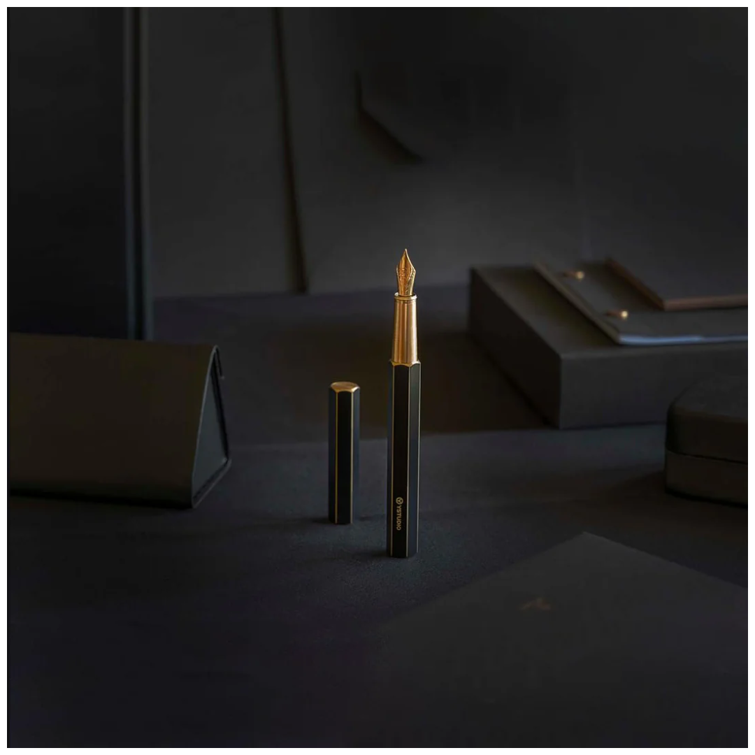 Ystudio Classic Revolve Black Fountain Pen