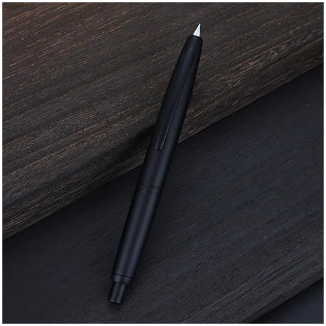 Jinhao Capless Clicking Fountain Pen Matt Black (With Ink Bottle)