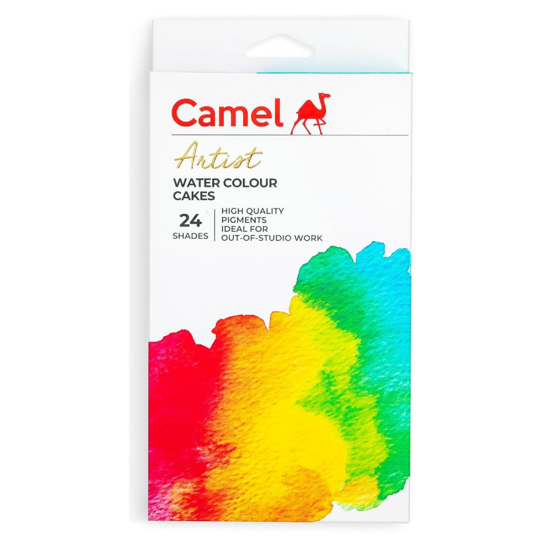 Camel Artist Water Colour Cakes 24 Shades