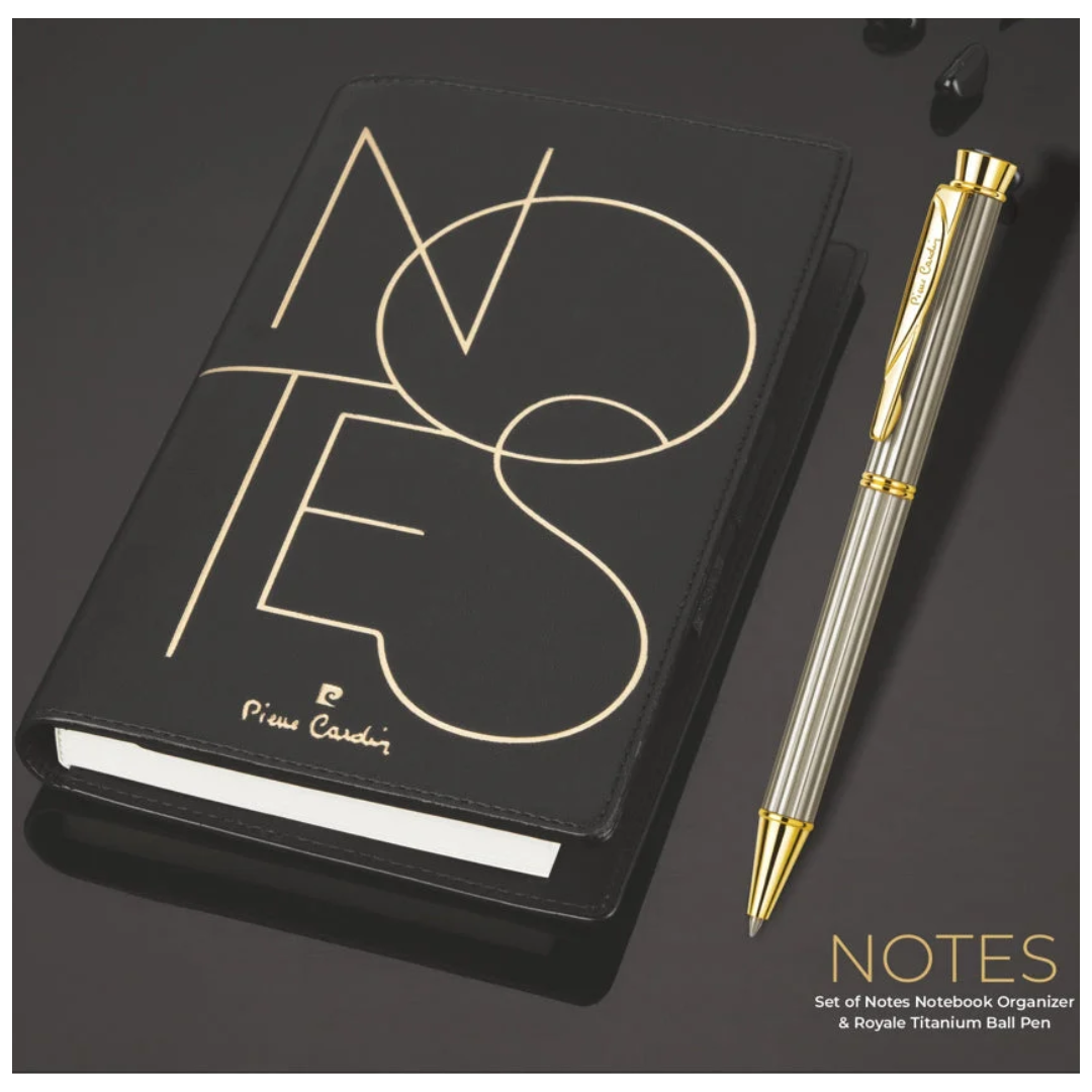 Pierre Cardin Notes Pen & Diary Gift Set (Black)