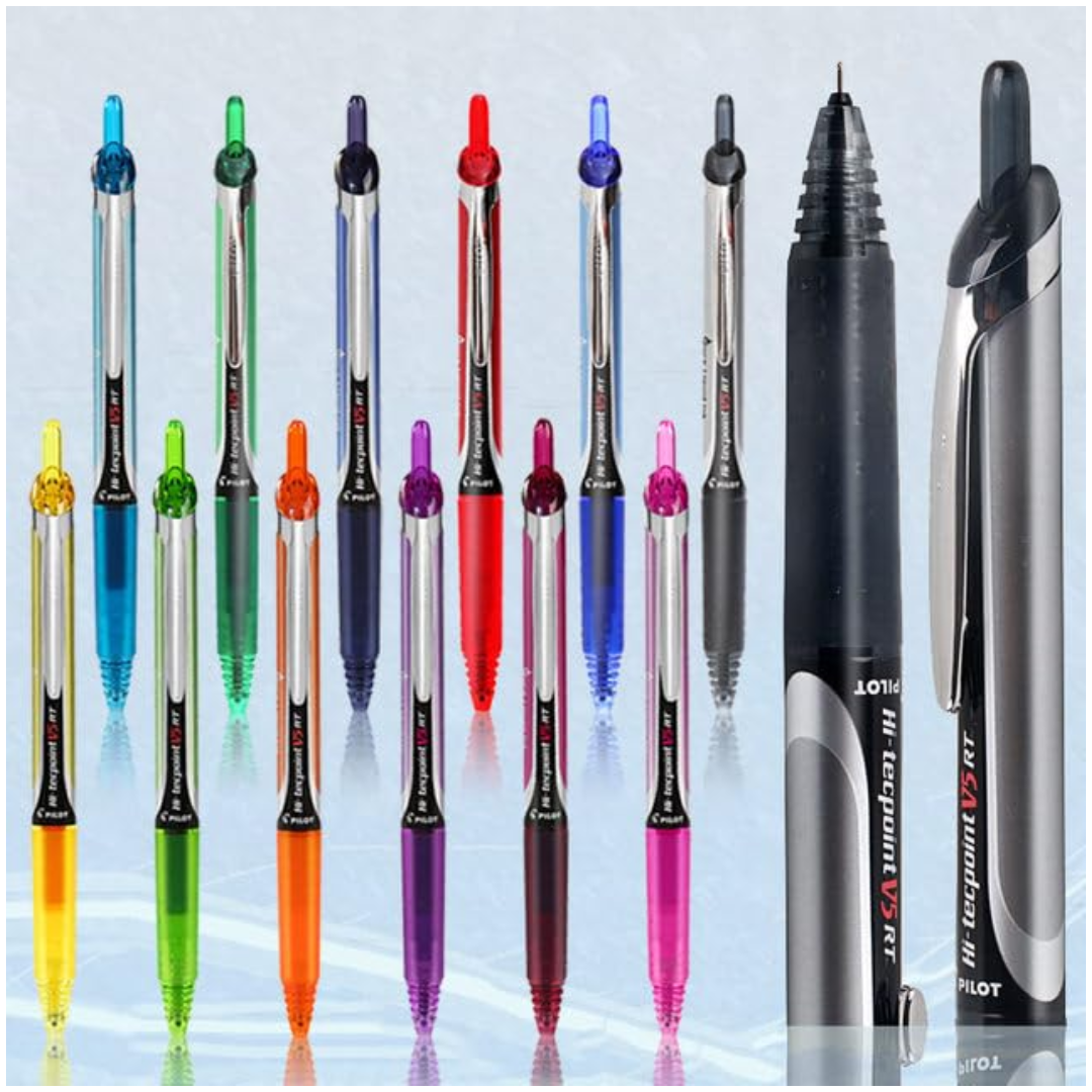 Pilot V5 Rt Gel Pen 12 Colours Set