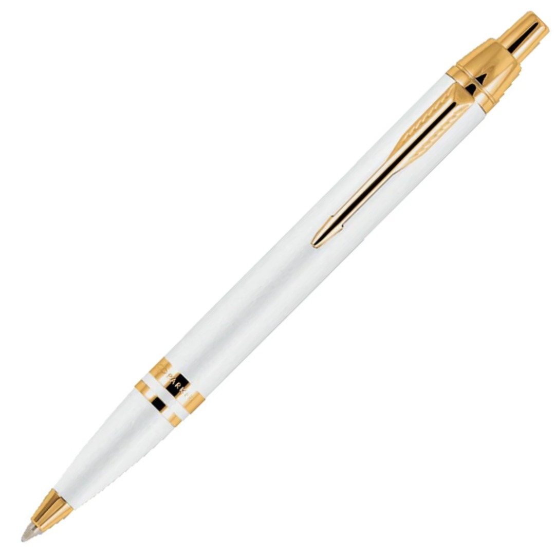 Parker Odyssey White - Gold Trim Ball Pen