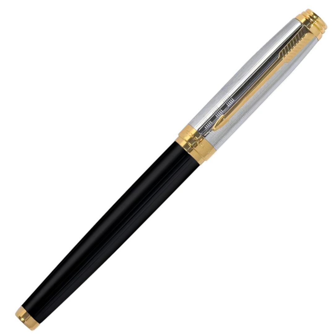 Parker Ambient Deluxe Black Gold Trim Roller Pen