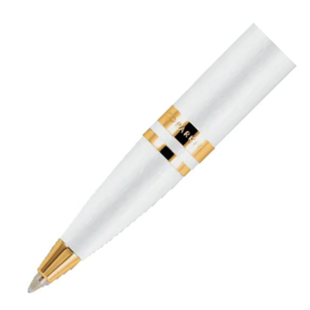 Parker Odyssey White - Gold Trim Ball Pen
