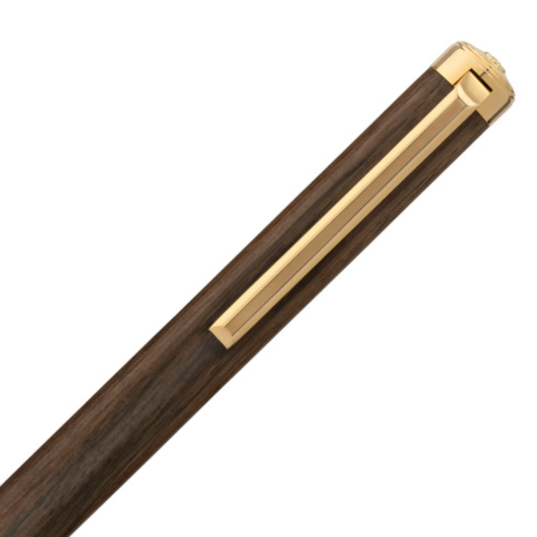 Lapis Bard Contemporary Torque Hickory Ball Pen (Also Convertible to Pencil)