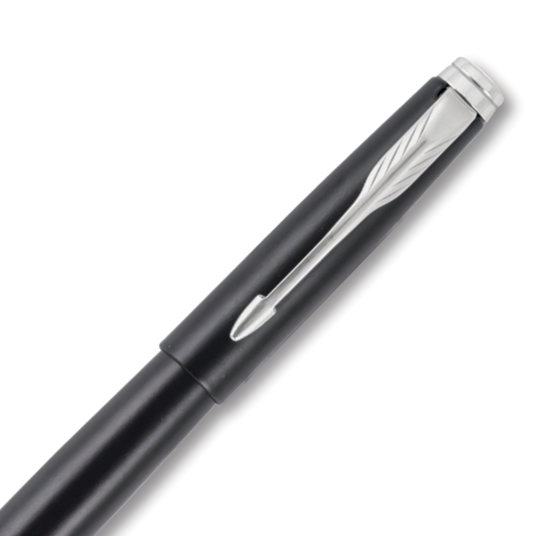 Parker Aster Matt Black Chrome Trim Roller Pen