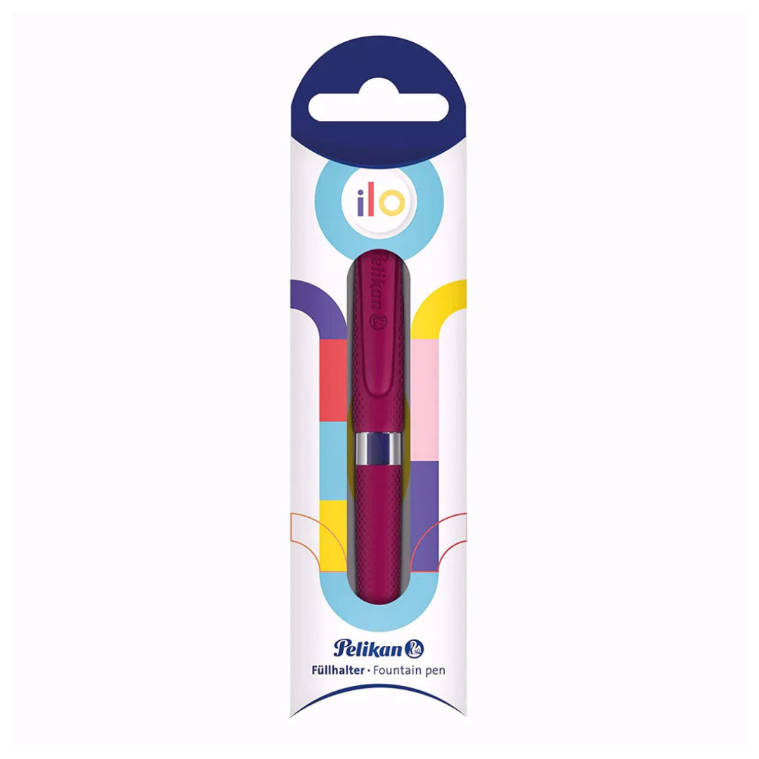 Pelikan ILO Dark Pink Fountain Pen - Medium Nib