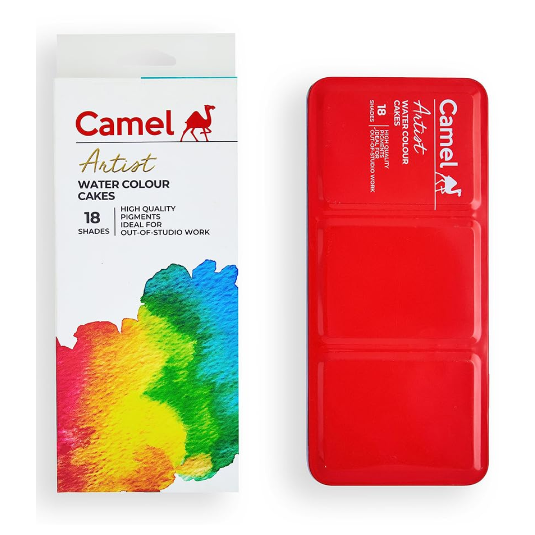 Camel Artist Water Colour Cakes 18 Shades