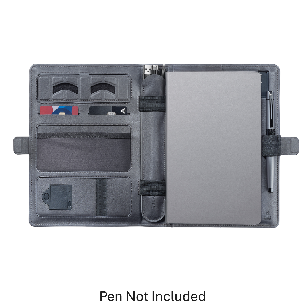 Sheaffer Superbook 1200mAh Powerbank Organizer - Grey (with pendrive)