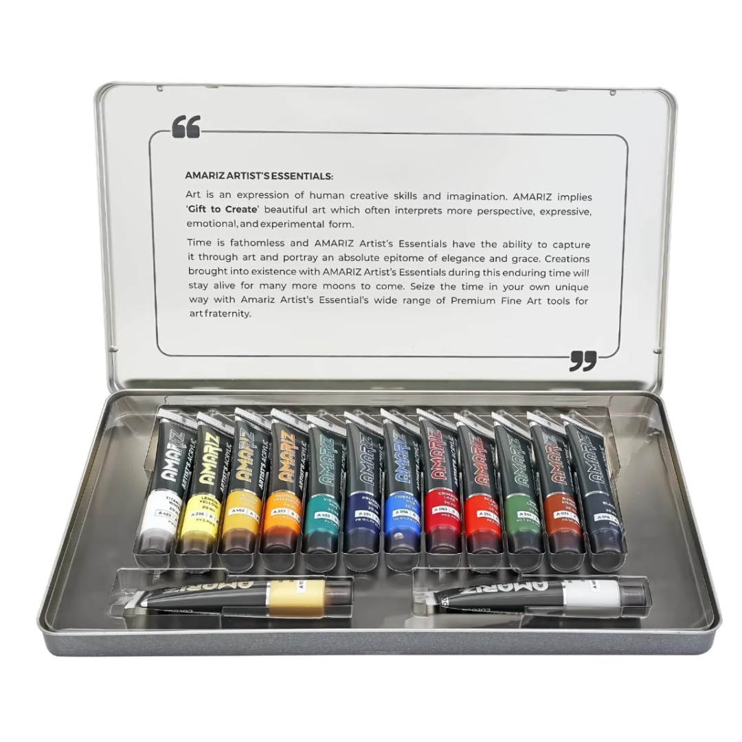 Doms Amariz Artist Acrylic 14 Shades Set (20ml Each Colour)