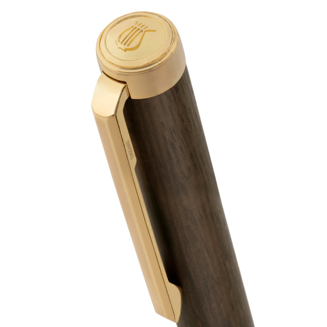 Lapis Bard Contemporary Torque Hickory Ball Pen (Also Convertible to Pencil)