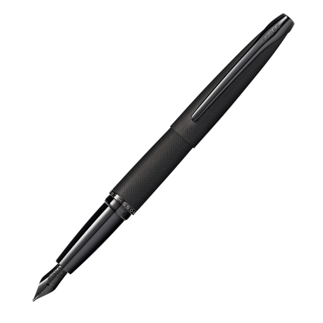 Cross ATX Brushed Black Fountain Pen - Medium Nib