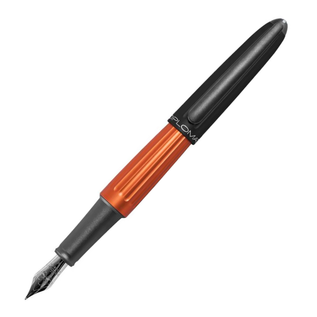 Diplomat Aero Black Orange Fountain Pen