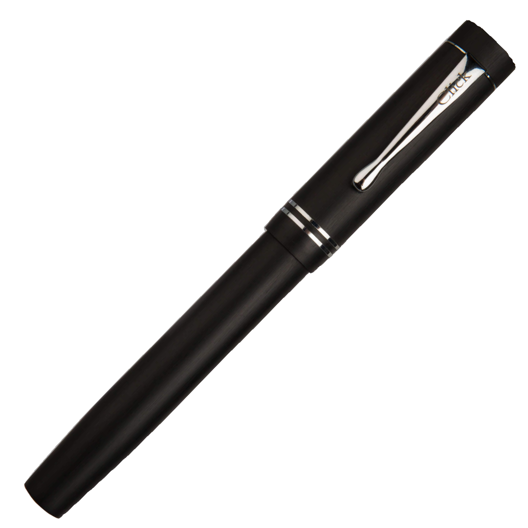 Click Renaissance Fountain Pen Ebonite Carbon Black CT