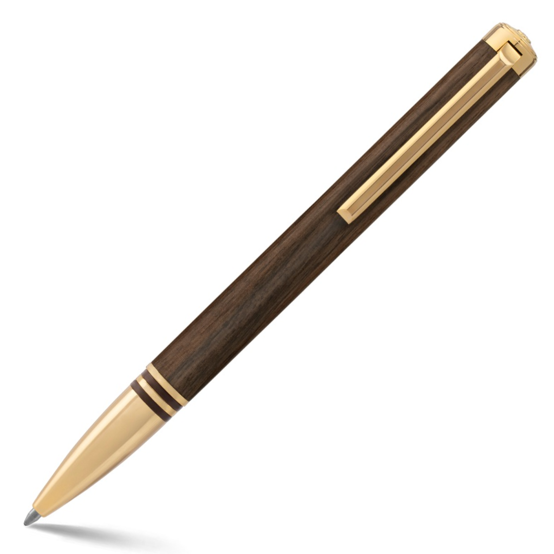 Lapis Bard Contemporary Torque Hickory Ball Pen (Also Convertible to Pencil)