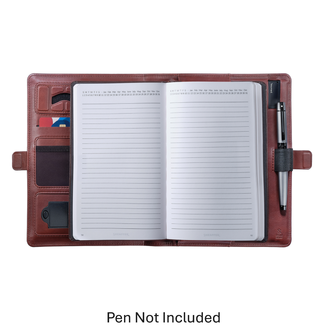 Sheaffer Superbook 1200mAh Powerbank Organizer - Brown (with pendrive)