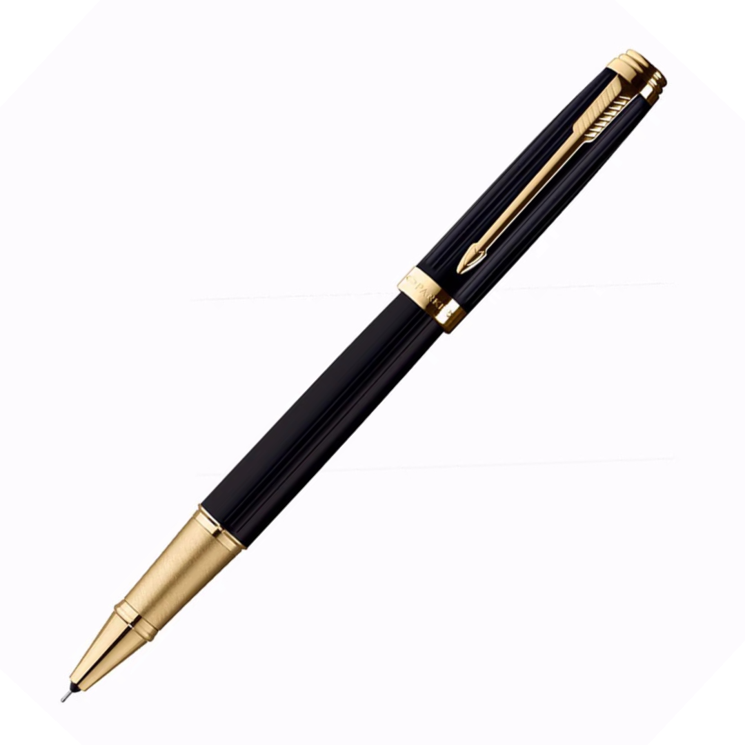 Parker Ambient Laque Black GT Roller Pen