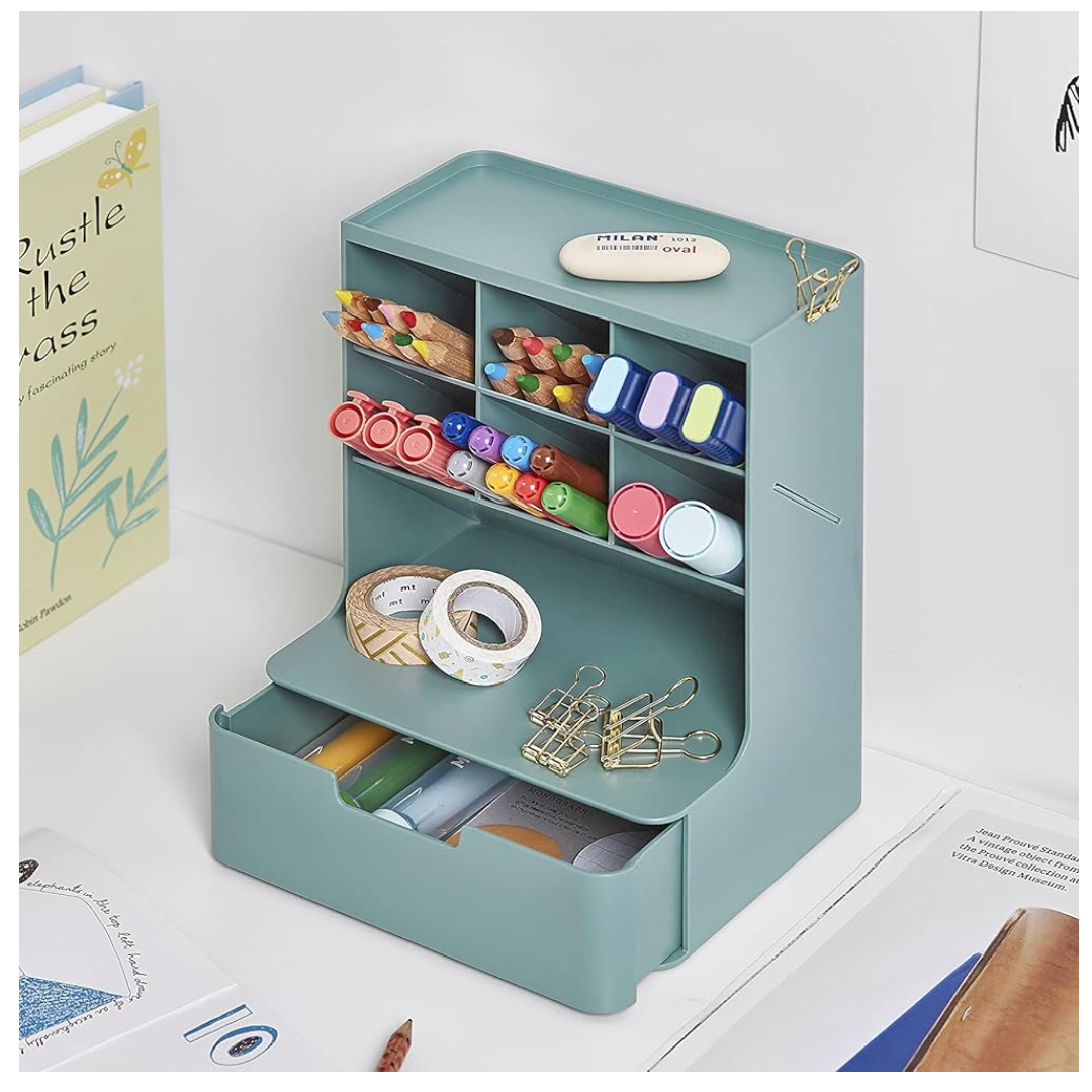 Litem Hive Desk Organizer - Cobalt Green