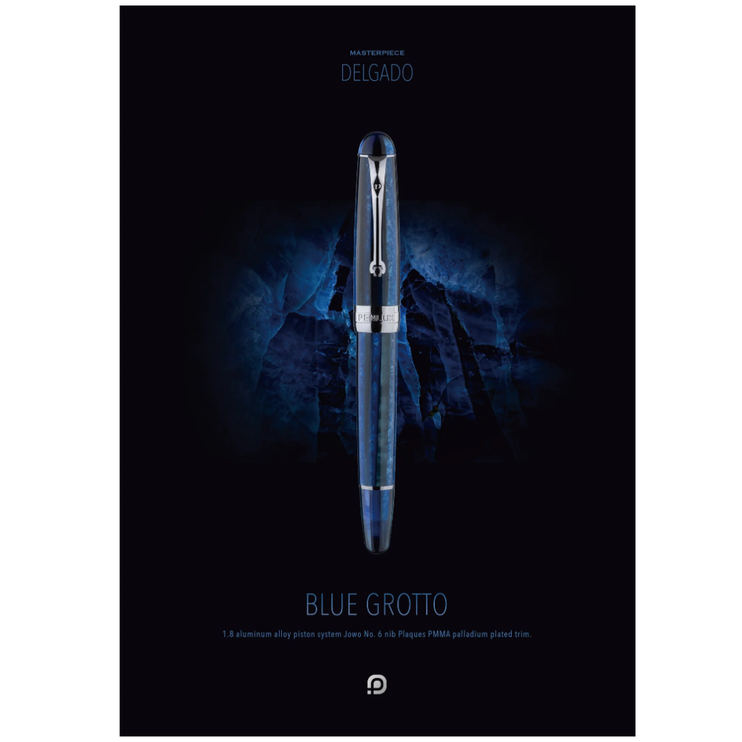 Penlux Delgado Blue Grotto Fountain Pen